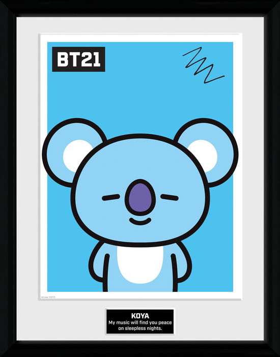 BT21 Koya Framed Print 30cm x 40cm - Bt21 - Produtos - BT21 - 5028486423170 - 11 de outubro de 2019