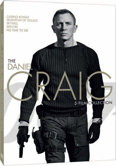 Cover for 007 James Bond Daniel Craig 5 · 007 James Bond Daniel Craig 5 Film Collection (DVD) (2022)
