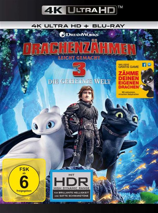 Cover for Keine Informationen · Drachenzähmen Leicht Gemacht 3-die Geheime... (4K UHD Blu-ray) (2019)