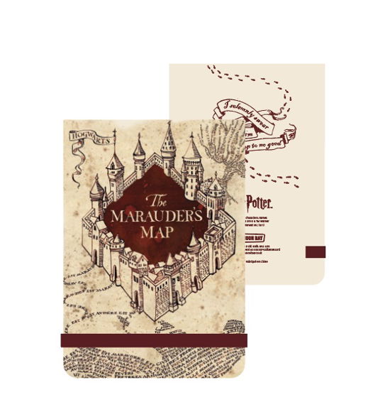 Harry Potter - Marauder's Map Pocket Notebook - Harry Potter - Books - LICENSED MERHANDISE - 5055453487170 - July 24, 2023