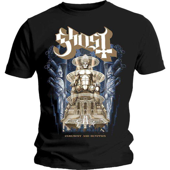 Ghost Unisex T-Shirt: Ceremony & Devotion - Ghost - Marchandise -  - 5056170639170 - 