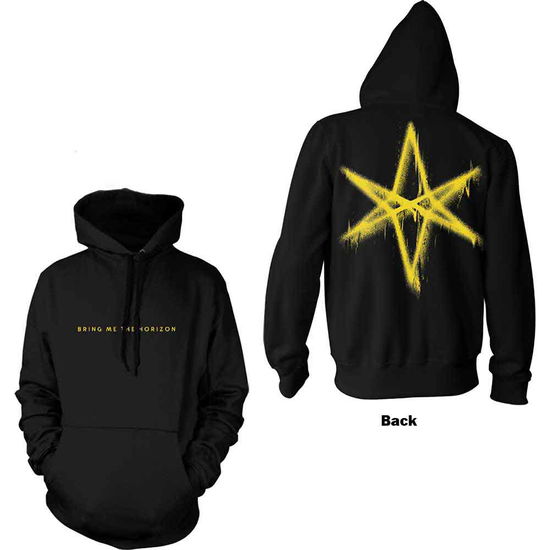 Bring Me The Horizon Unisex Pullover Hoodie: Spray Hex (Back Print) - Bring Me The Horizon - Merchandise -  - 5056187754170 - November 15, 2024