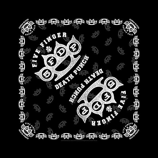 Five Finger Death Punch Unisex Bandana: Knuckles - Five Finger Death Punch - Produtos -  - 5056365727170 - 