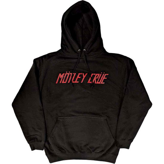 Motley Crue Unisex Pullover Hoodie: Distressed Logo - Mötley Crüe - Merchandise -  - 5056561060170 - November 17, 2022