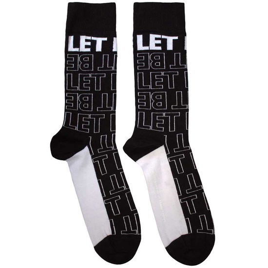 Cover for The Beatles · The Beatles Unisex Ankle Socks: Let It Be Text Outlines Repeat (CLOTHES) (2024)