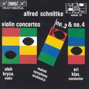 Cover for Schnittke / Klas / Malmo So · Violin Concertos 3 &amp; 4 (CD) (1994)