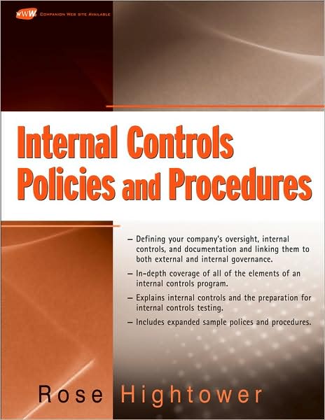 Cover for Rose Hightower · Internal Controls Policies and Procedures (Paperback Book) (2008)