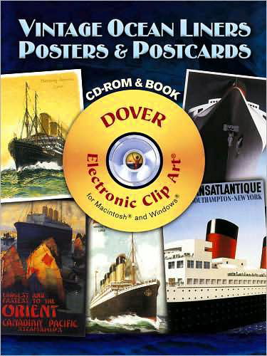 Cover for Carol Belanger Grafton · Vintage Ocean Liners Posters and Postcards - Dover Electronic Clip Art (Lydbog (CD)) [Unabridged edition] (2009)