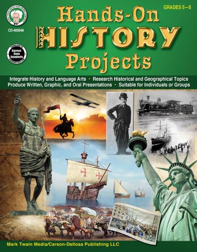 Cover for Joyce Stulgis Blalok · Hands-On History Projects Resource Book, Grades 5 - 8 (Paperback Book) (2020)