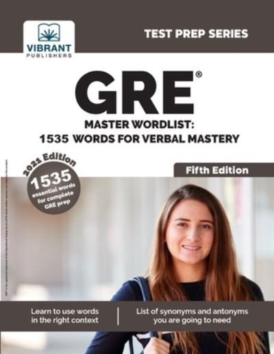 Cover for Vibrant Publishers · GRE Master Wordlist 1535 Words for Verbal Mastery (Paperback Book) [Fifth edition] (2020)