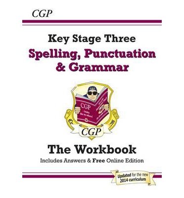 Cover for CGP Books · New KS3 Spelling, Punctuation &amp; Grammar Workbook (with answers) - CGP KS3 Workbooks (Paperback Bog) [With Answers And Online edition] (2023)