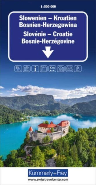 Cover for Slovenia / Croatia / Bosnia-Herzegovina - Road maps (Map) (2023)