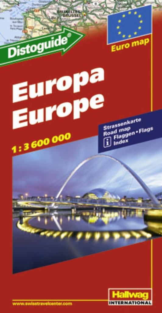 Cover for Hallwag International · Europe w/Distoguide (Bog) [Folde ud bog] (2001)