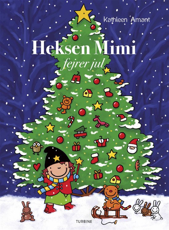 Cover for Kathleen Amant · Heksen Mimi fejrer jul (Innbunden bok) [1. utgave] (2019)