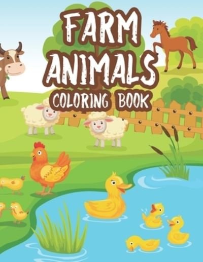 Cover for Blue Sky · Farm Animals Coloring Book (Paperback Bog) (2020)
