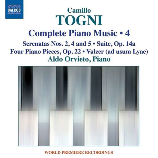 Camilio Togni: Complete Piano Music. Vol. 4 - Aldo Orvieto - Muziek - NAXOS - 0747313343171 - 16 februari 2018