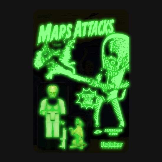 Mars Attacks Reaction Wave 2 - Destroying A Dog (Glow) - Mars Attacks - Produtos - SUPER 7 - 0840049824171 - 24 de outubro de 2022