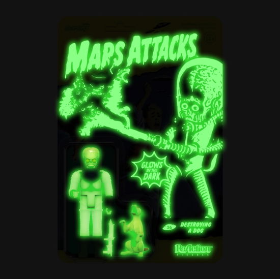 Mars Attacks Reaction Wave 2 - Destroying A Dog (Glow) - Mars Attacks - Merchandise - SUPER 7 - 0840049824171 - 24. oktober 2022