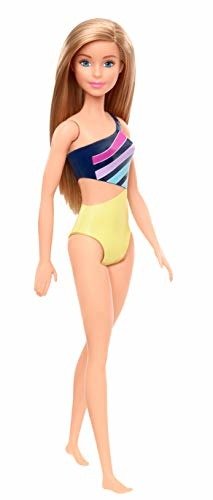 Cover for Barbie · Beach - Striped Swimsuit (Leketøy) (2019)