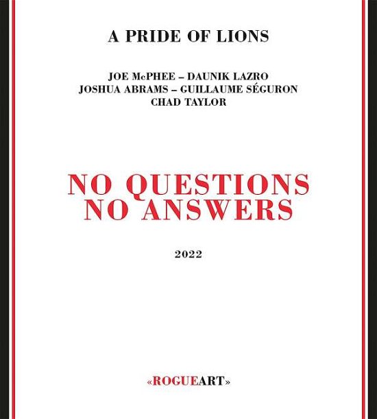 Cover for A Pride Of Lions · No Questions No Answers (CD) (2022)