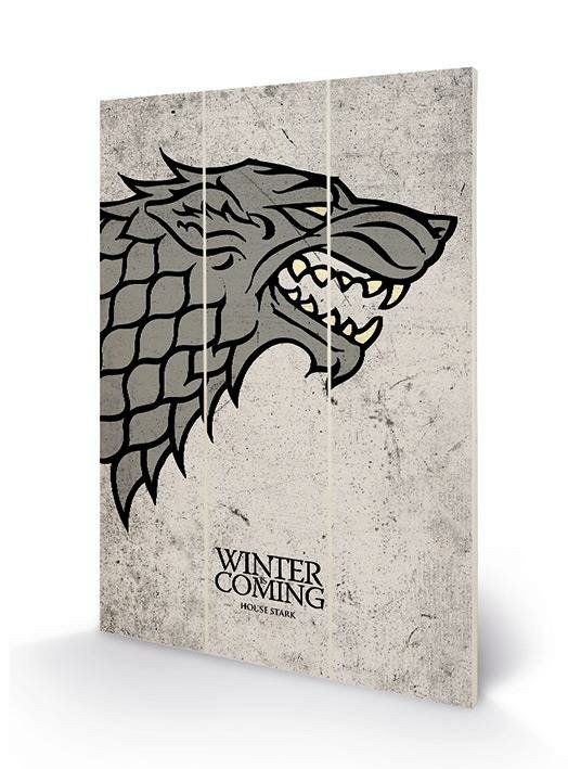 Cover for Wood Poster · GAME OF THRONES - Wood Print 20x29.5 - Stark Sigil (MERCH) (2019)