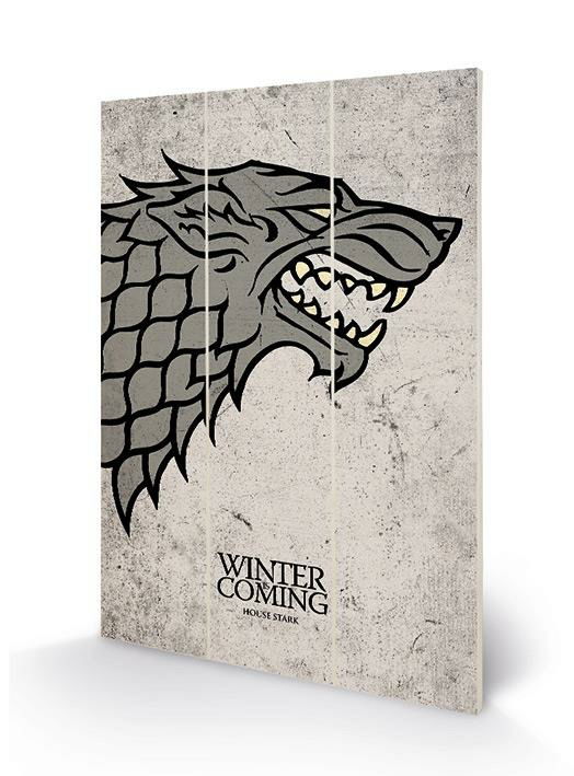 Cover for Wood Poster · GAME OF THRONES - Wood Print 20x29.5 - Stark Sigil (MERCH) (2019)