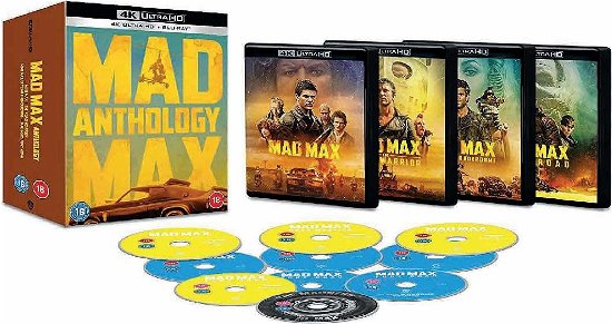 Cover for Mad Max Anthology (4 4k Ultra · Mad Max Anthology (4 Blu-Ray 4K Ultra Hd+5 Blu-Ray+Dvd) (Blu-ray) (2022)