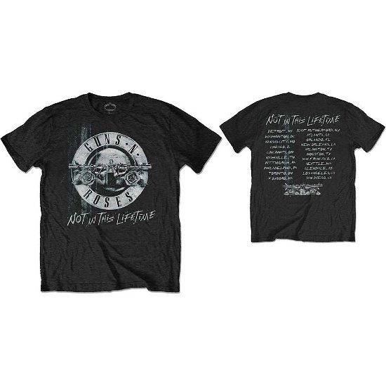Guns N' Roses Unisex T-Shirt: Not in this Lifetime Tour Xerox (Back Print) - Guns N Roses - Merchandise - Bravado - 5055979999171 - 22. januar 2020
