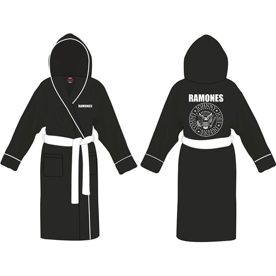Cover for Ramones · Ramones Unisex Bathrobe: Presidential Seal (Small - Medium) (CLOTHES) [size M] [Black - Unisex edition]