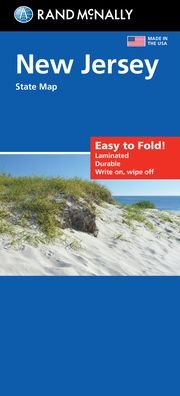 Rand McNally Easy to Fold: New Jersey State Laminated Map - Rand Mcnally - Books - RAND MCNALLY - 9780528026171 - April 14, 2022