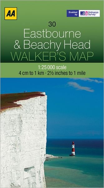 Cover for Aa Publishing · Eastbourne and Beachy Head - Walker's Map (Landkart) (2012)