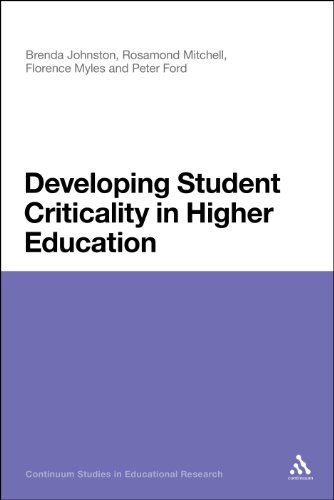 Cover for Florence Myles · Developing Student Criticality in Higher Education: Undergraduate Learning in the Arts and Social Sciences (Continuum Studies in Educational Research) (Hardcover Book) (2011)
