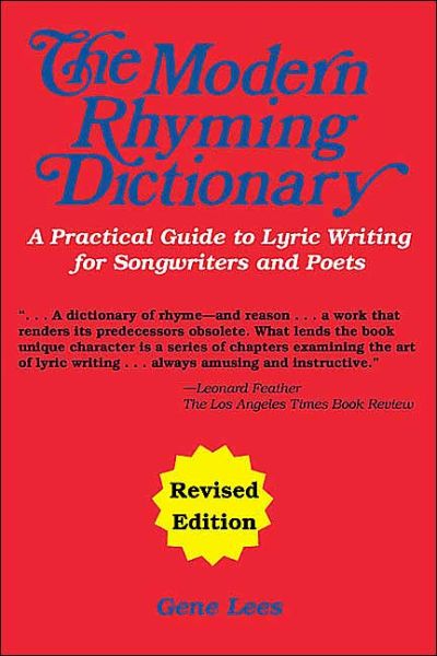 Cover for Gene Lees · The Modern Rhyming Dictionar (Paperback Book) [Revised edition] (1987)