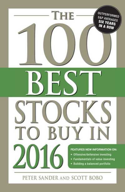 Cover for Peter Sander · The 100 Best Stocks to Buy in 2016 - 100 Best Stocks (Pocketbok) (2015)