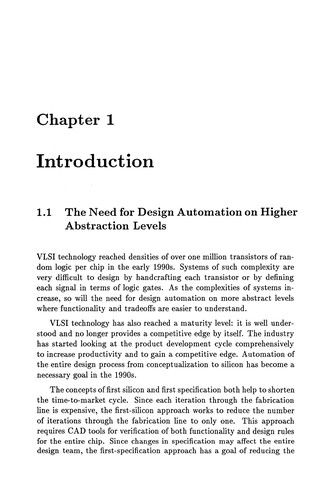 Cover for Daniel D. Gajski · High - Level Synthesis: Introduction to Chip and System Design (Paperback Book) [Softcover reprint of the original 1st ed. 1992 edition] (2012)