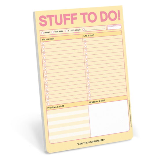 Cover for Knock Knock · Knock Knock Stuff To Do Big &amp; Sticky Notepads (Print) (2024)