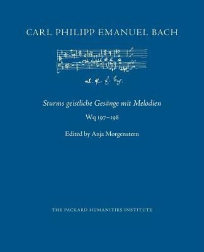 Cover for Carl Philipp Emanuel Bach · Sturms Geistliche Ges (Paperback Bog) (2018)