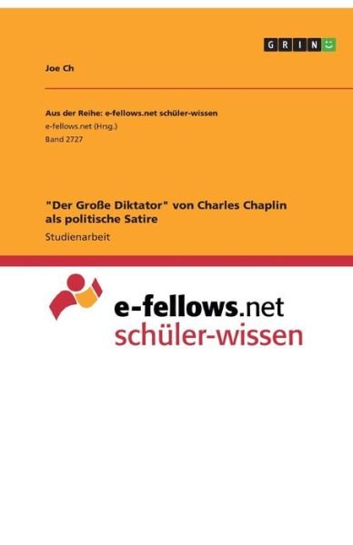 Cover for Ch · &quot;Der Große Diktator&quot; von Charles Cha (Bok)
