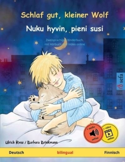 Cover for Ulrich Renz · Schlaf gut, kleiner Wolf - Nuku hyvin, pieni susi (Deutsch - Finnisch): Zweisprachiges Kinderbuch mit Hoerbuch zum Herunterladen - Sefa Bilinguale Bilderbucher (Pocketbok) (2023)