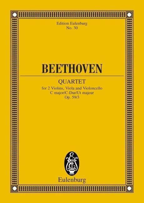 Cover for Ludwig Va Beethoven · String Quartet C Major Op 593 (Paperback Book) (1985)