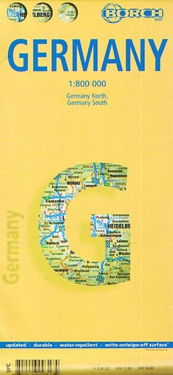 Borch Country Map: Germany Deutschland - Borch GmbH - Bøger - Borch - 9783866093171 - 13. maj 2020