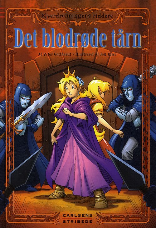 Cover for Peter Gotthardt · Carlsens stribede Elverdronningens riddere, 7. bog: Elverdronningens riddere 7: Det blodrøde tårn (Gebundesens Buch) [1. Ausgabe] [Indbundet] (2009)
