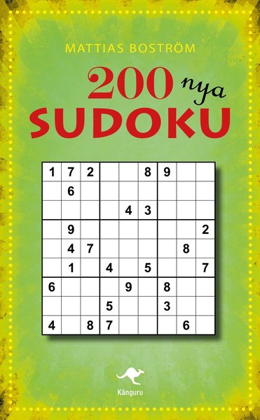 200 nya sudoku - Mattias Boström - Książki - Känguru - 9789176631171 - 9 maja 2016