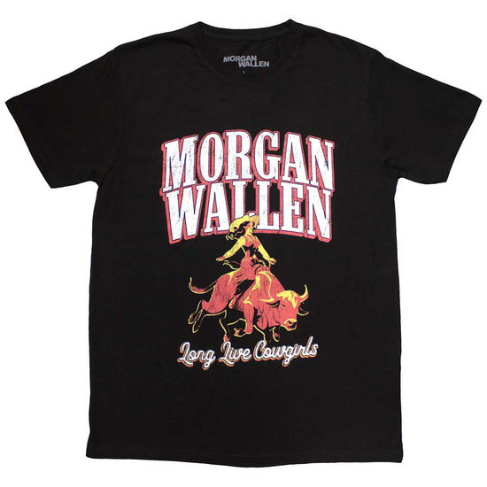 Cover for Morgan Wallen · Morgan Wallen Unisex T-Shirt: Long Live Cowgirls (Black) (T-shirt)