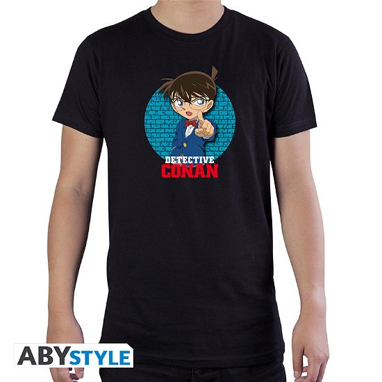 Detective Conan: Conan Black Basic (T-Shirt Unisex Tg. M) - T-Shirt Männer - Merchandise - ABYstyle - 3665361059172 - 7. februar 2019