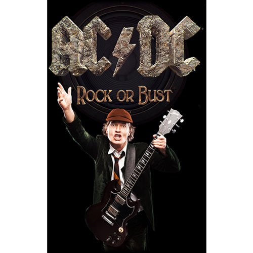 AC/DC Textile Poster: Rock Or Bust / Angus - AC/DC - Merchandise - Razamataz - 5055339761172 - 
