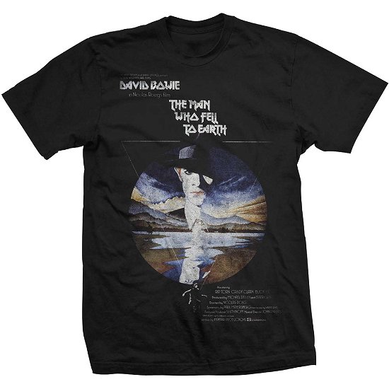Cover for StudioCanal · StudioCanal Unisex T-Shirt: The Man Who Fell To Earth (T-shirt) [size S] [Black - Unisex edition]