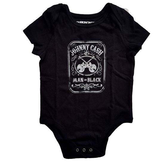 Johnny Cash Kids Baby Grow: Man In Black (9-12 Months) - Johnny Cash - Mercancía -  - 5056368623172 - 