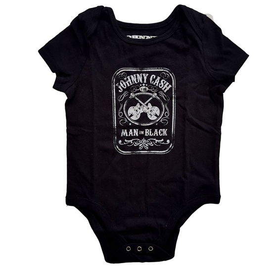 Cover for Johnny Cash · Johnny Cash Kids Baby Grow: Man In Black (9-12 Months) (Klær) [Black - Kids edition]
