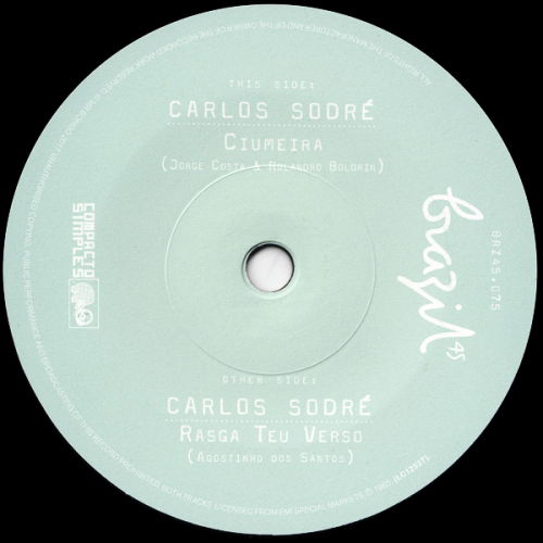 Carlos Sodre · Ciumeira / Rasga Teu Verso (7") (2018)